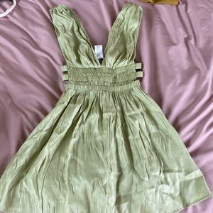 Light green cocktail dress
